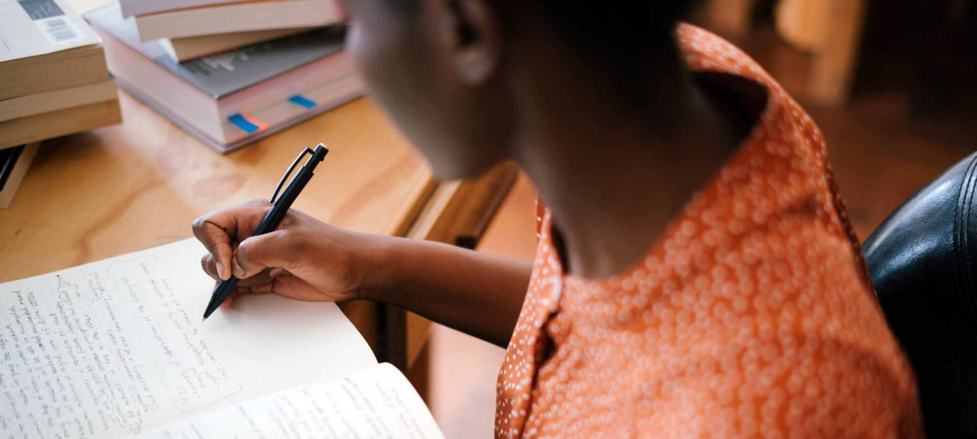 student working