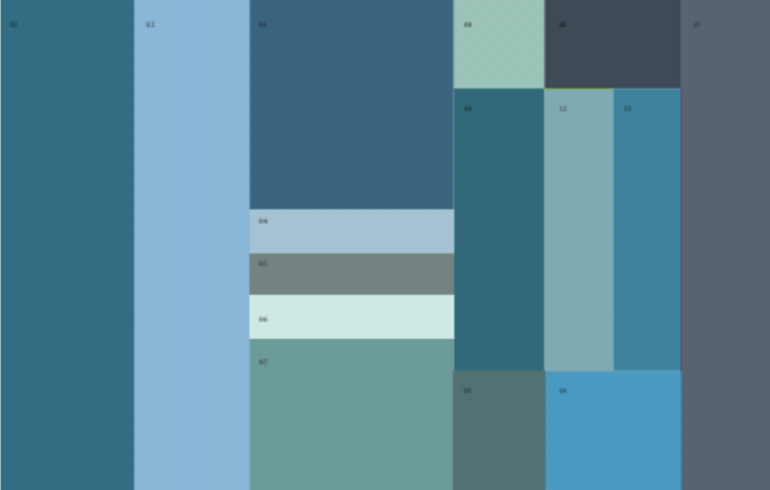 color grid with blues and greens