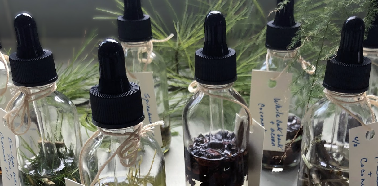 vials full of various natural ingredients
