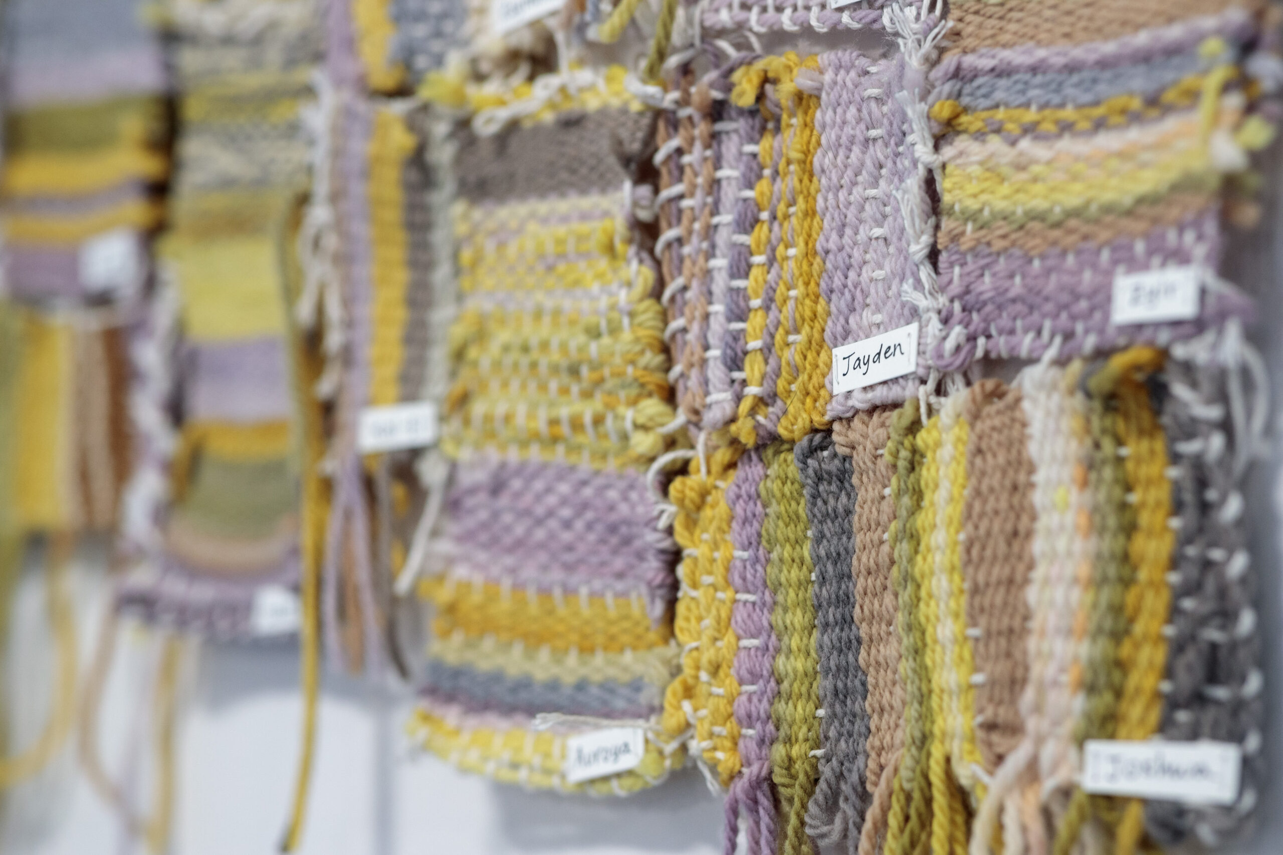 weaved piece, resembling stack of books