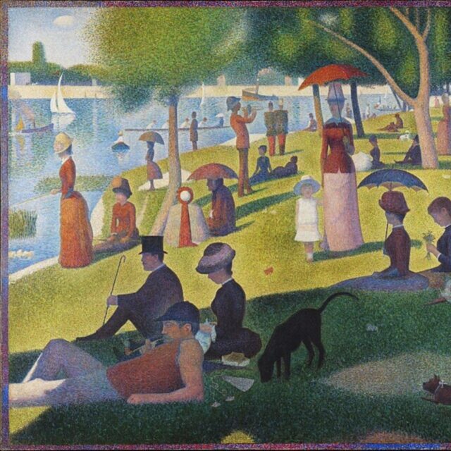 Artwork Spotlight: Georges Seurat, A Sunday Afternoon on the Island of La Grande Jatte (1884–86)

Seurat’s monumental painting is one of the most celebrated works of Post-Impressionism. Instead of using broad brushstrokes, Seurat employed a method called pointillism, applying countless small dots of pure color that blend in the viewer’s eye.

Why It Matters:

Introduced scientific approaches to color and perception

Transformed Impressionist spontaneity into calculated structure

Captures modern Parisian leisure life with timeless rhythm

The painting is not just a scene of people relaxing by the Seine. It is also a study of light, atmosphere, and the psychology of vision. Seurat sought to merge art and science, creating a new way of seeing that still fascinates audiences today.

#art #arthistory #arthistory101 #pratt