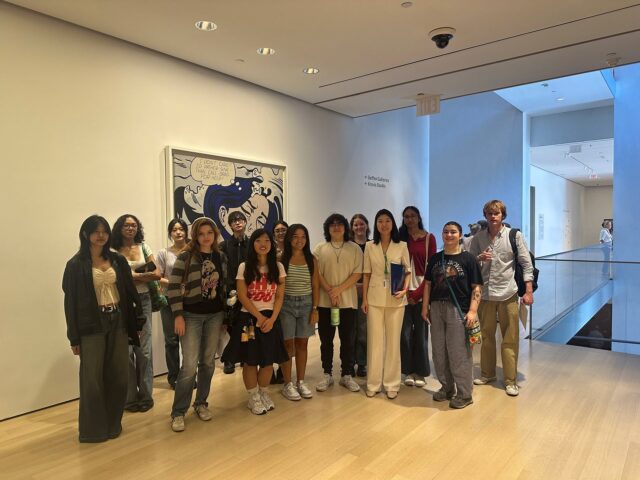 Professor Eana Kim and her Art Since the Sixties class visited MoMA for a hands-on session of object-based research and discussion. Students explored Pop Art and Fluxus in the galleries, bringing their classroom debates to life among iconic works by George Maciunas, Andy Warhol, Yoko Ono, and more!