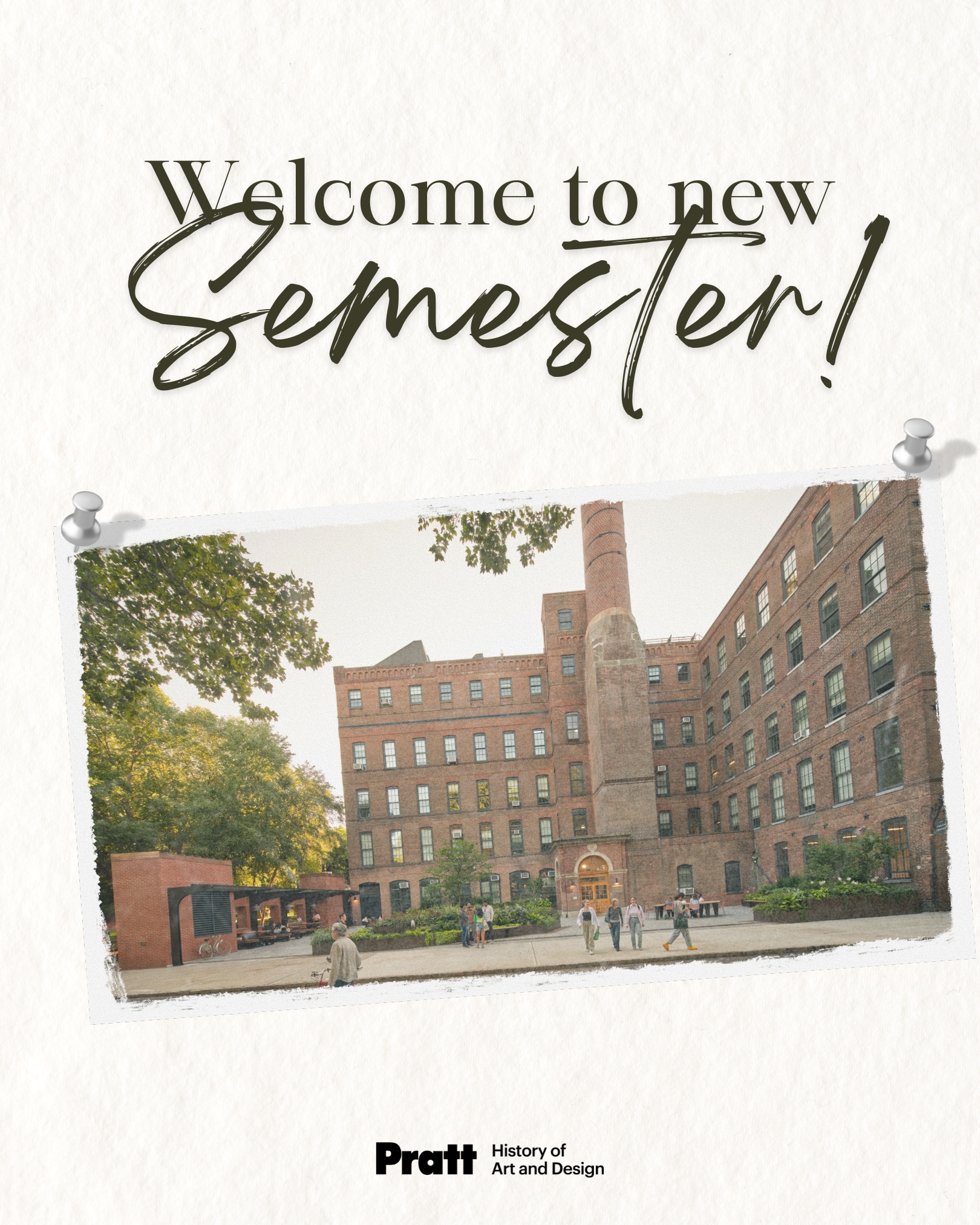 Welcome to a new semester of creativity, growth, and discovery. Even as the blizzard blankets the world outside, we’re excited to see the inspiring work our community will bring to life this year.