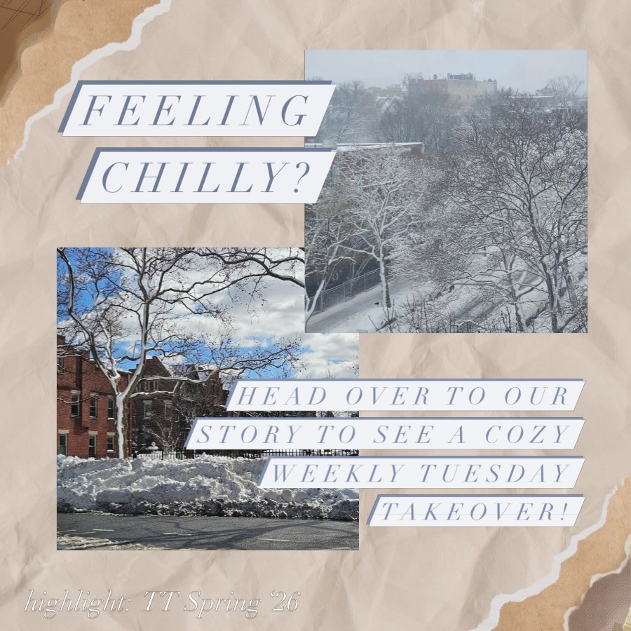 Come say hi on our story today (and every Tuesday)!! We want to hear your snow day habits, snacks, and activities on a crisp, cold day like today! 🌨️🌨️🌨️
—> takeover highlight: TT Spring ‘26