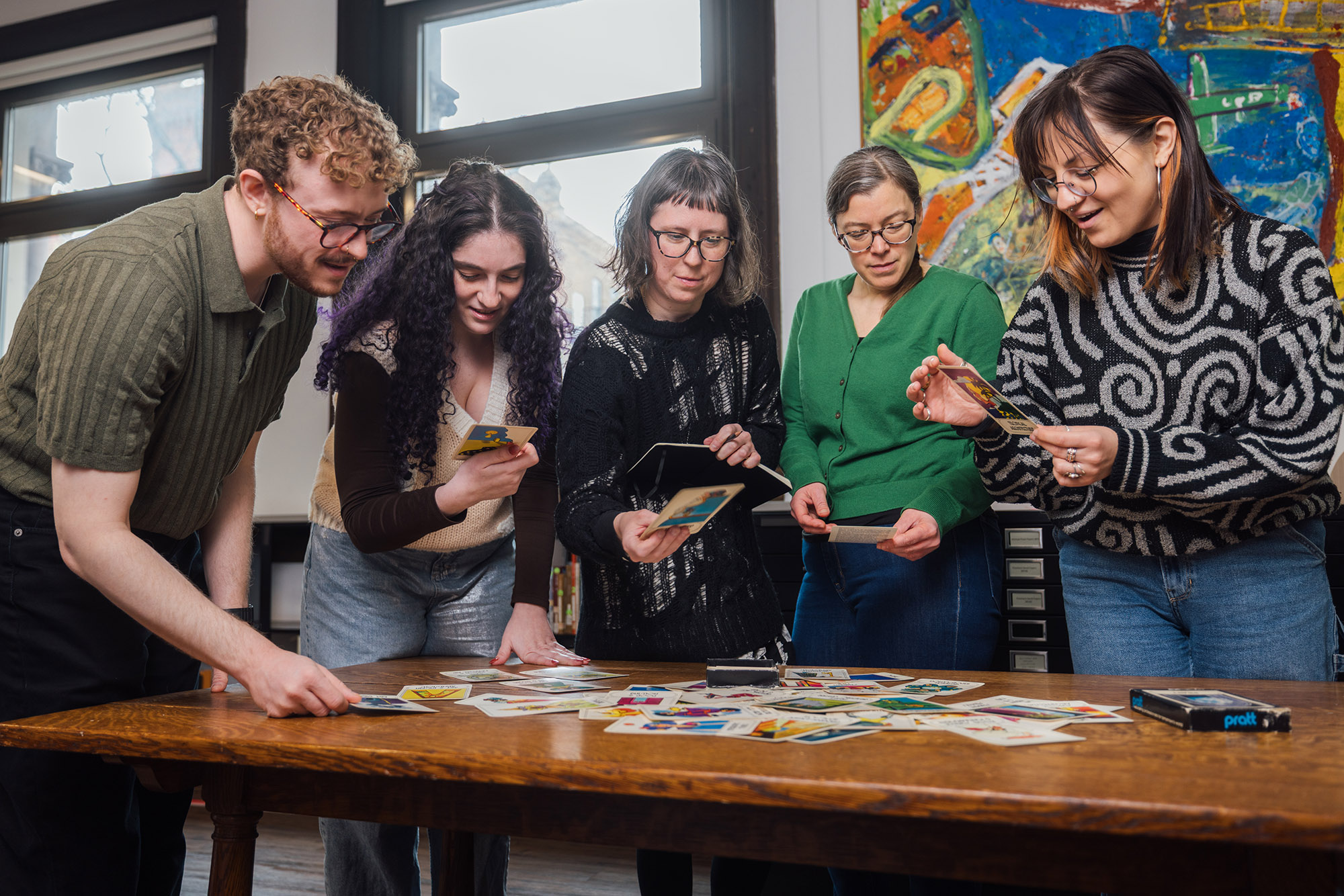 It's the School of Information March '26 newsletter with a faculty expansion in the area of Creative & Critical Computing and much more! Link available in our bio.

Image: Archives & Art Making Class visit to Pratt Institute Archives, Spring 2025. Photo by Dahlia Dandashi for PComm.