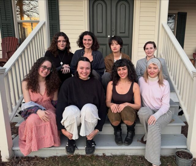 Last week (March 9-15), our second-year MFA in Writing candidates headed up to Art OMI in Ghent, NY for the Writing Department’s annual thesis-year retreat.
Between long stretches of thesis work, shared meals, and time spent wandering among sculptures and trees, the week offered space to think, write, and be together in a different rhythm. Here are a few photographs from their time (📸 by @crush3dflowers ❤️).