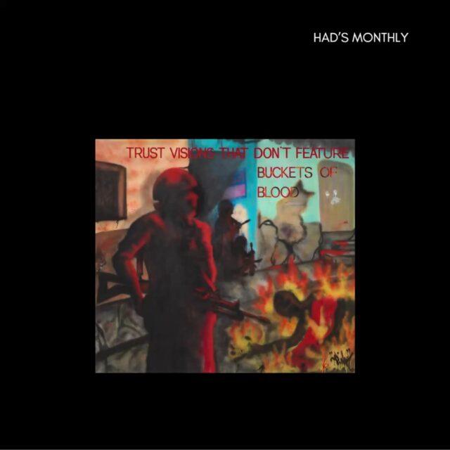 This month's art post: Trust visions that don't feature buckets of blood, 1983-1984 by Jenny Holzer and Lady Pink.

"In the 1980s, Holzer and Lady Pink used New York as a backdrop for their artworks: Holzer wheatpasted posters and slogans on walls throughout Manhattan, and Lady Pink spray-painted graffiti on buildings and subway cars. The two also collaborated on a series of paintings on canvas, such as this work, for which Holzer composed phrases and Lady Pink did the painting. Trust visions that don’t feature buckets of blood was based on a recent image by the documentary photographer Susan Meiselas, who worked  extensively in Nicaragua during the armed conflict that roiled the nation for decades in the second half of the twentieth century."

MoMA gallery label from 2019, (Source: https://www.moma.org/collection/works/290520)

 #ArtAndDesign #ArtHistory #historyofdesign #pratt #arthistory #arthistory101 #art