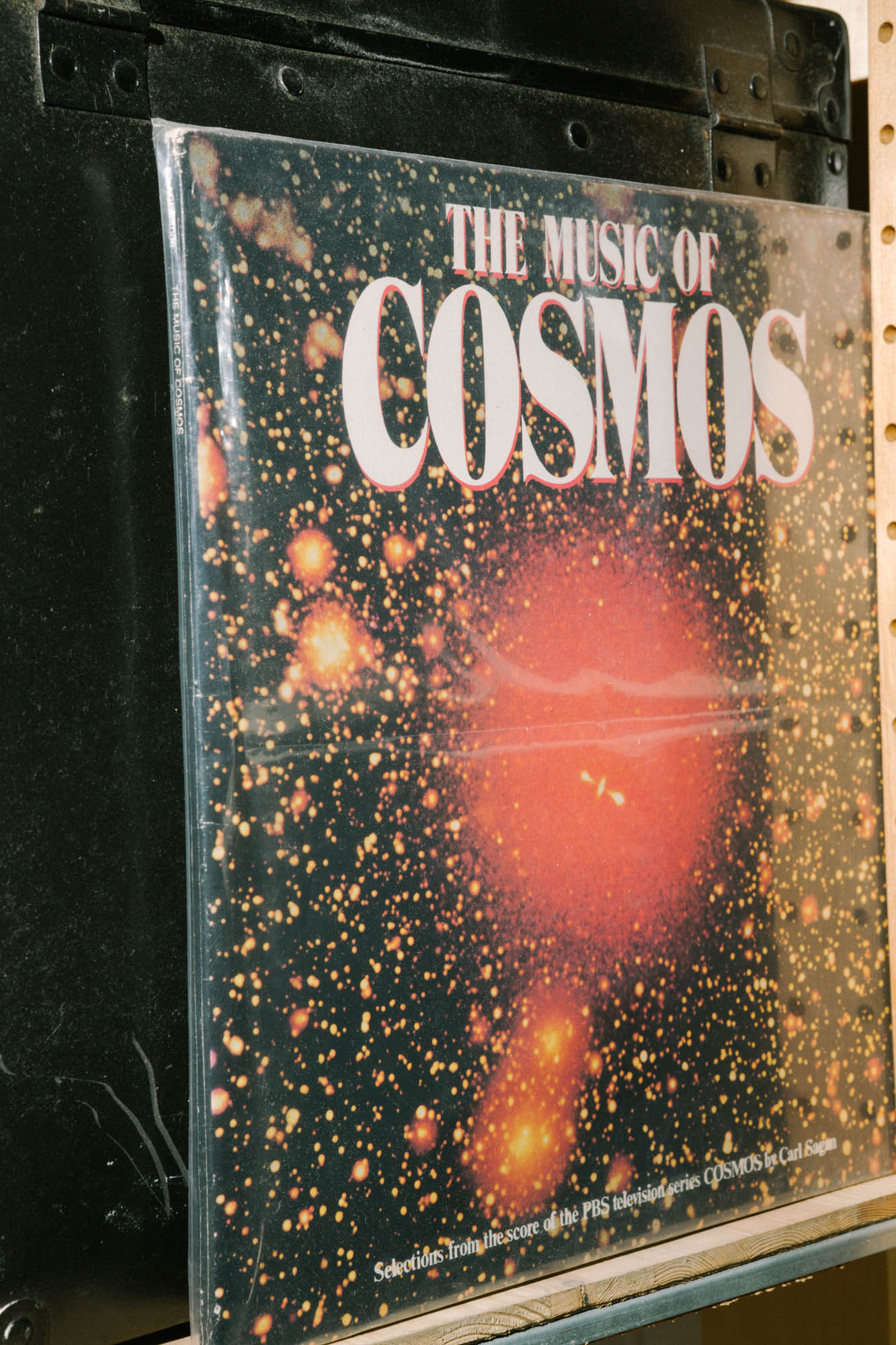 A shot of the 1981 LP of The Music of the Cosmos from Carl Sagan's PBS series.