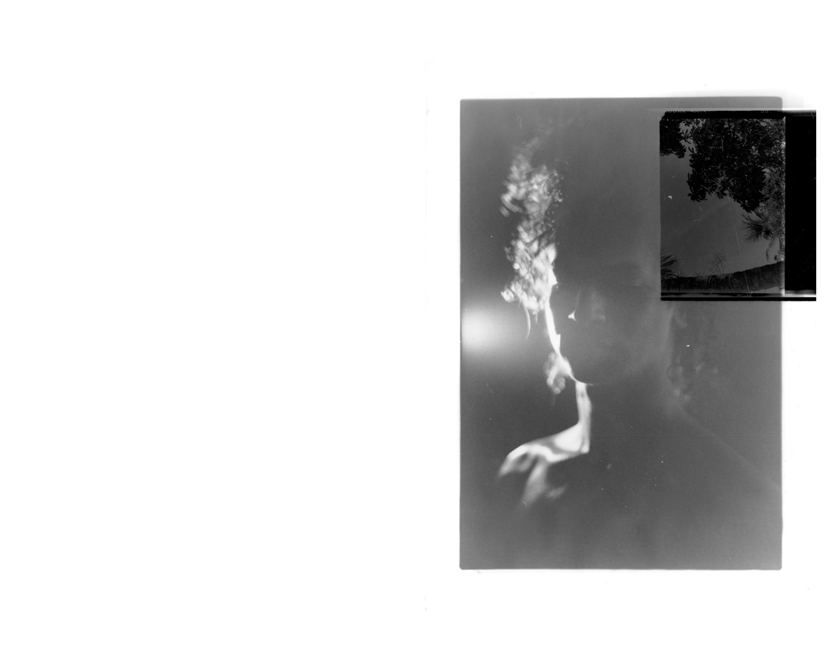 Picture in black and white of a portrait of person