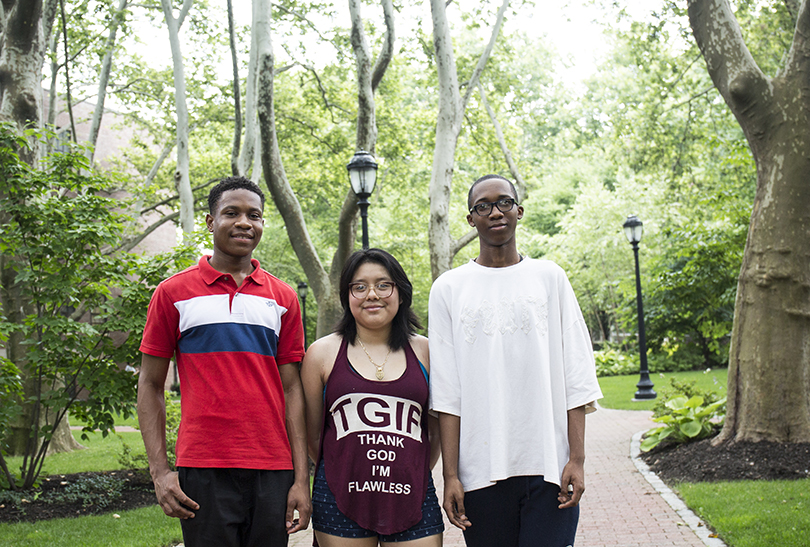 (L-R): Ajani Stewart, Mariel Hernandez, Amir Tate