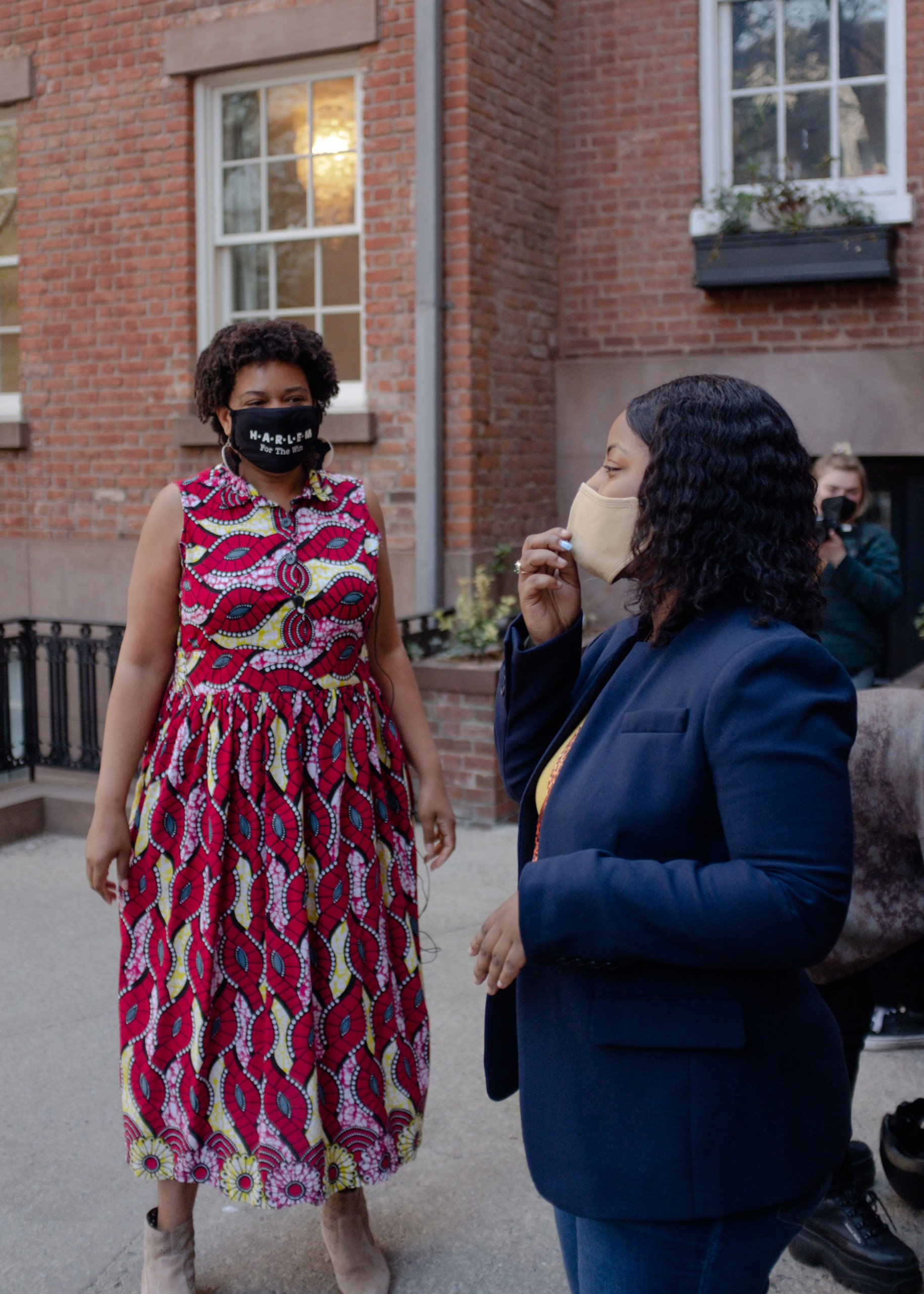 Picture of City Council candidate Kristen Richardson (left) and Princess Kelly (right), Recess: Assembly peer leader.
