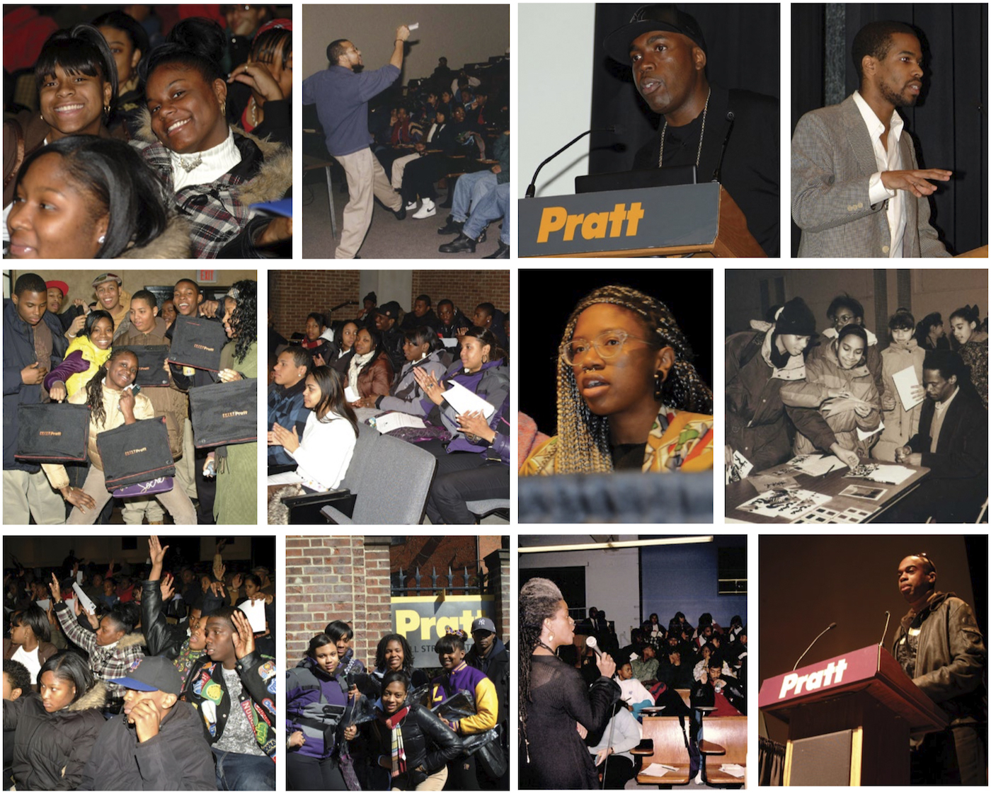 Picture Collage of Black Alumni of Pratt