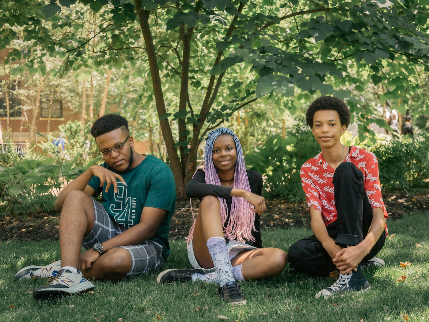 The 2019 BAP Scholars:  Jeremy Broomes, Victoria Forbes, and Justin Thomas (photo by Daniel Terna)