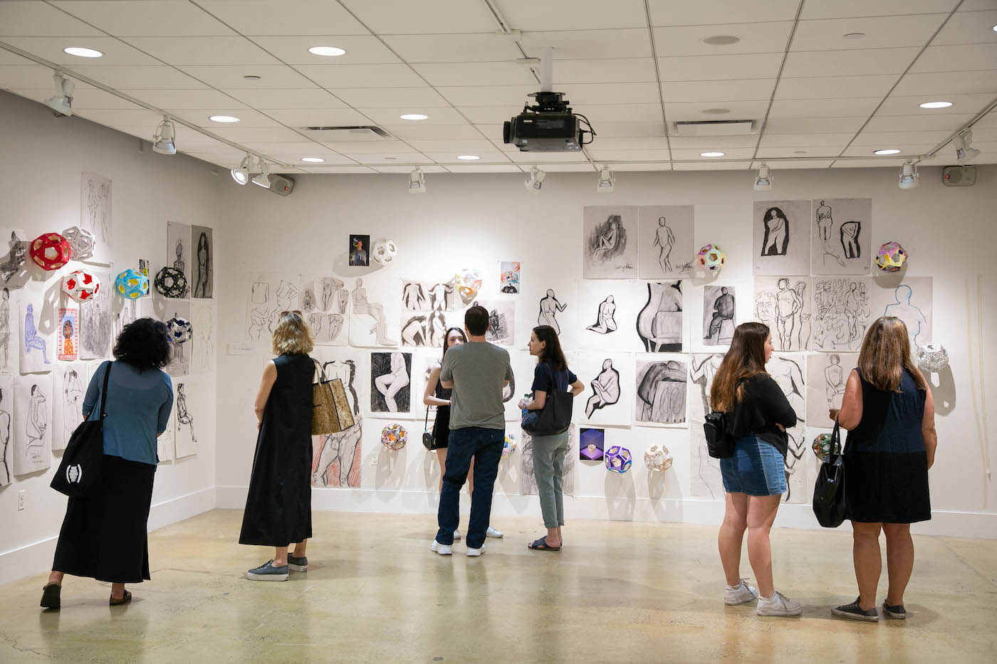 Installation view of the PreCollege exhibition (photo by Sam Stuart)