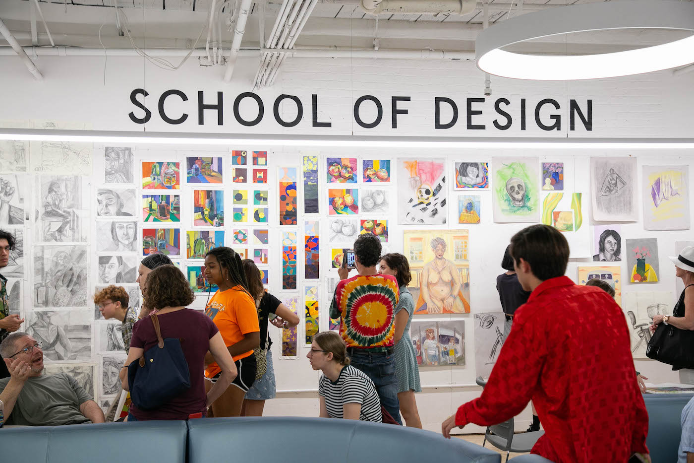 Installation view of the PreCollege exhibition (photo by Sam Stuart)