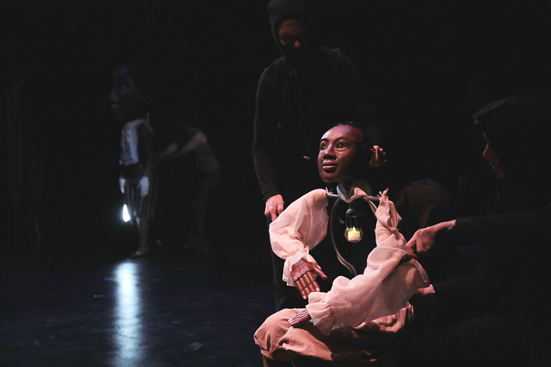 Benjamin Banneker puppet by Theodora Skipitares. Photo by Theo Cote