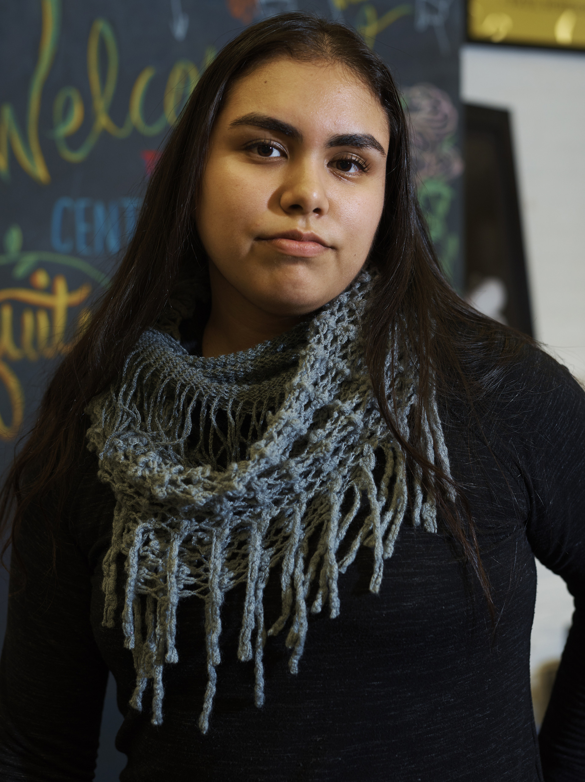 Yessenia Sanchez poses in the Center for Equity and Inclusion
