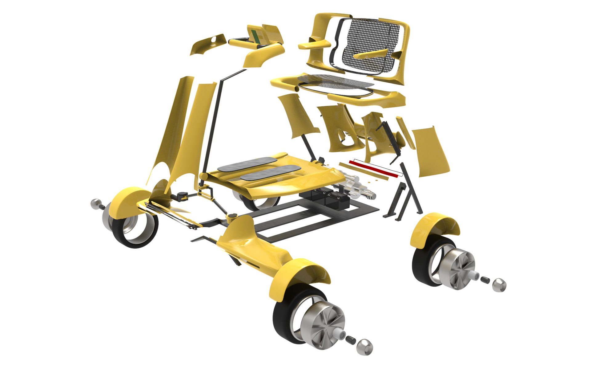 Scooter for the sharing system by Thomas Chen, BID ’21