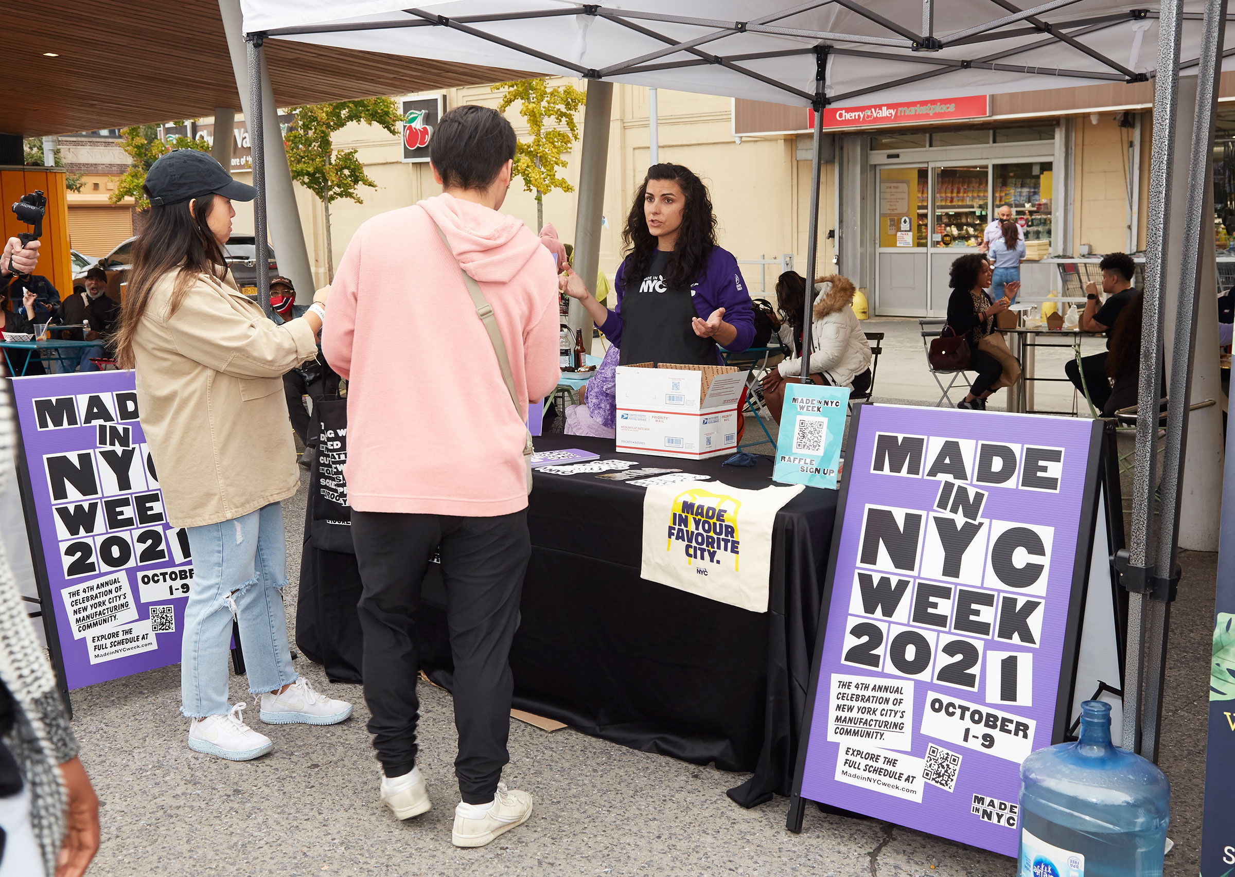 Associate Director for Made in NYC Joanna Reynolds at the Bronx Night Market (courtesy Made in NYC/Constance Faulk Photography)