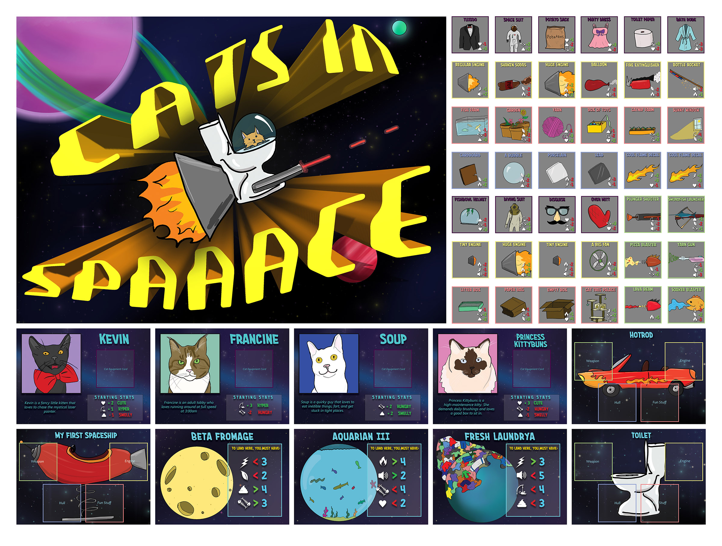 Cats in Space by Holly Welch, AOS Game Design and Interactive Media ’20