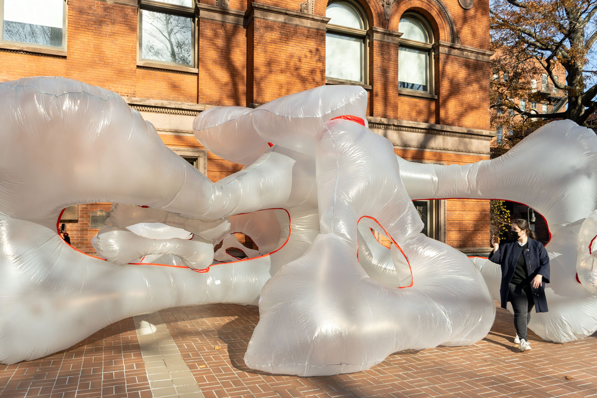 Inflatable Structures Visualize the Plastic Waste Crisis Pratt Institute