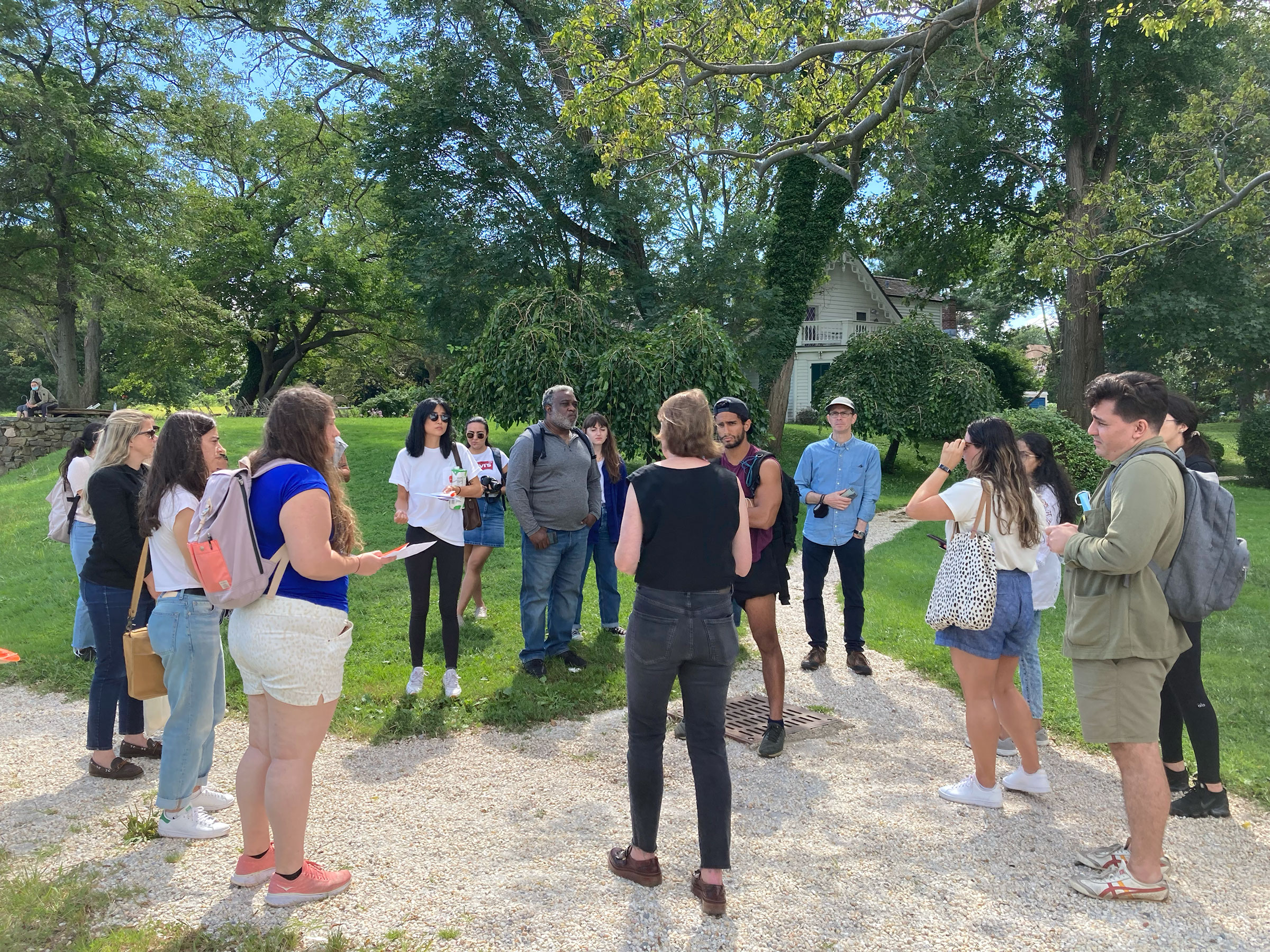 The GCPE students visiting the Alice Austen House Museum (courtesy Vicki Weiner)