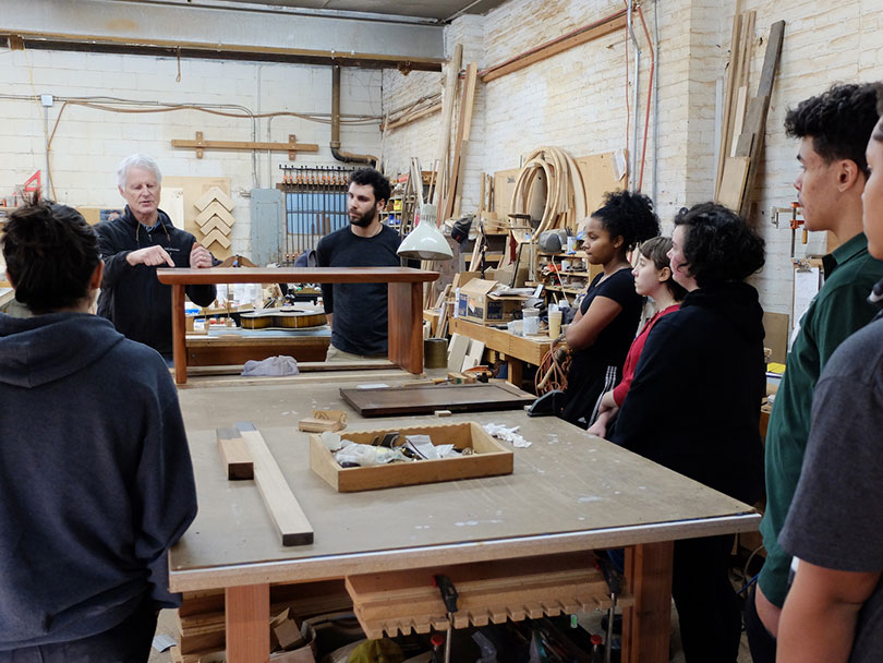 Kingston high school students participating in the Pratt Creative Xchange in 2019