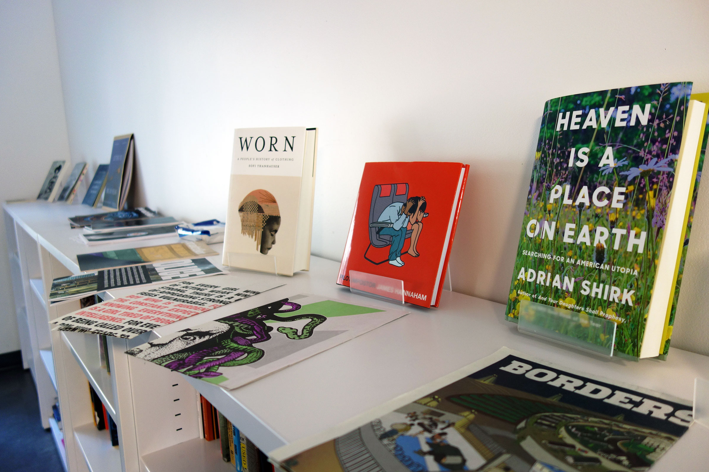 Books by Department of Writing faculty members in the writing studios library