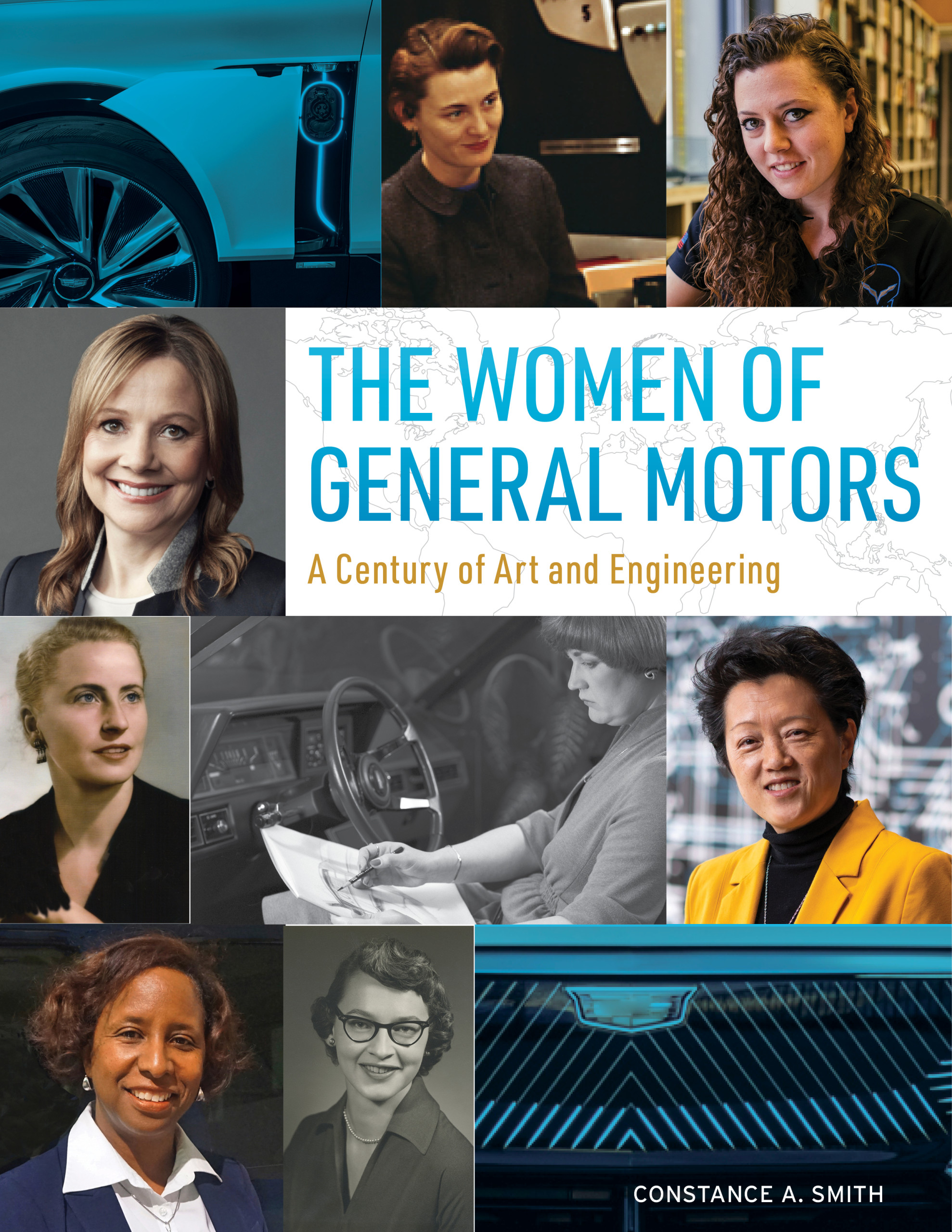 Book cover with portraits of several women auto professionals past and present