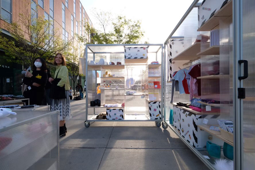The Foundation Expanded pop-up store designed by Andi Kausch (photo by Juan Jofre)