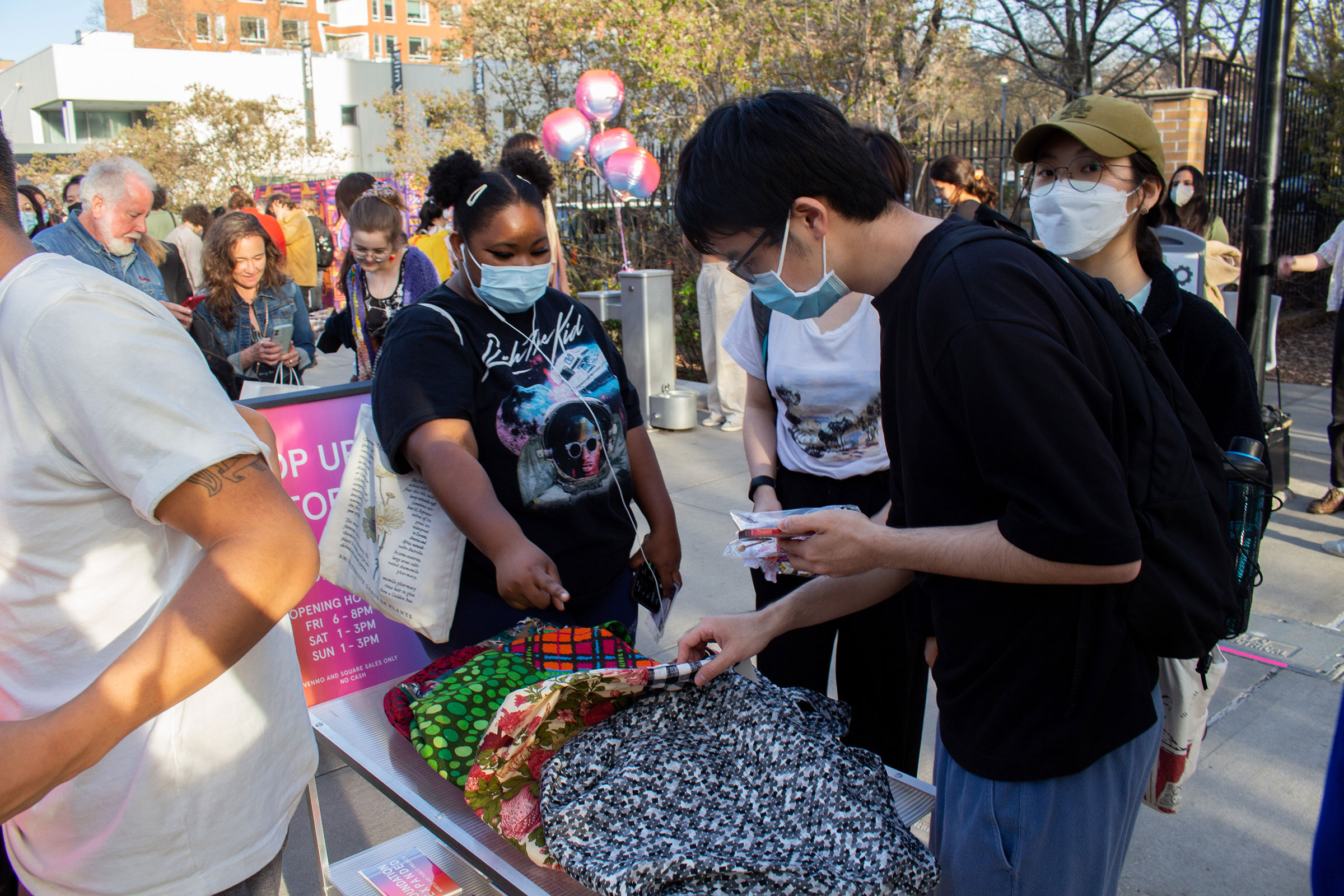 The pop-up store at Foundation Expanded (photo by Ashley Carvajal, BFA Photography ’25)