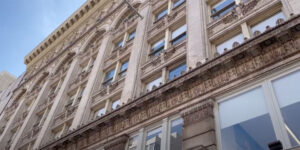 Facade of the building where classes for the Game Design and Interactive Media program take place