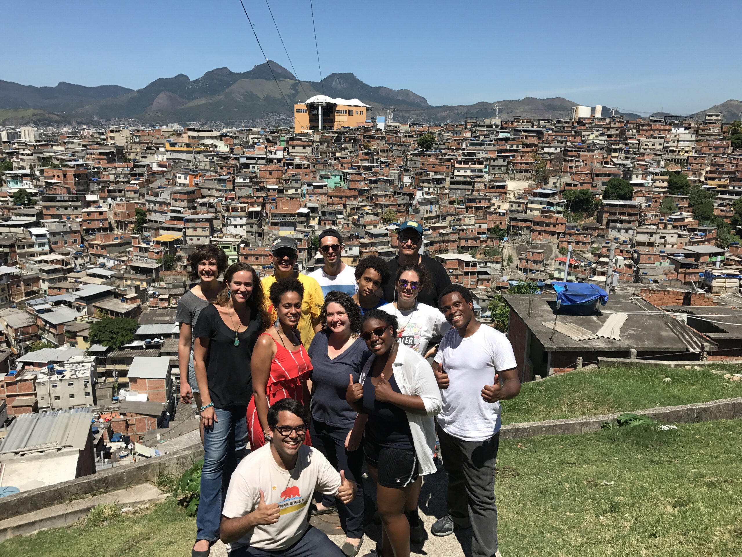 A group of students in Rio