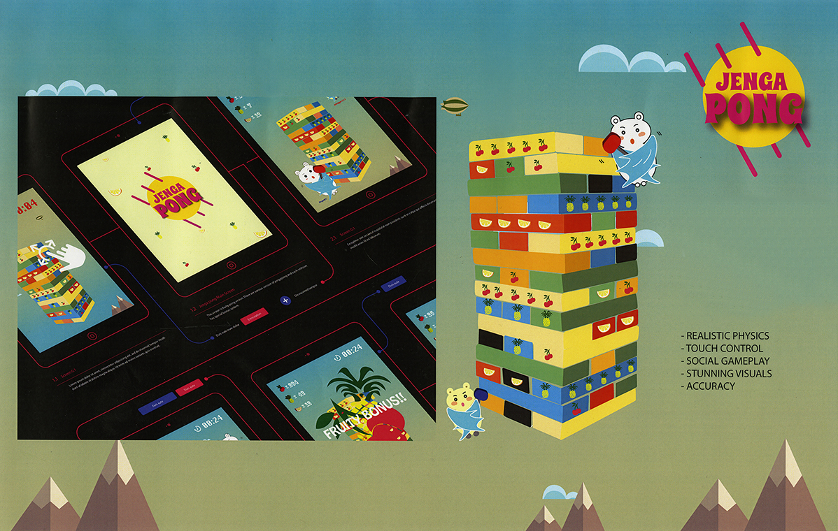 A poster advertising a game called