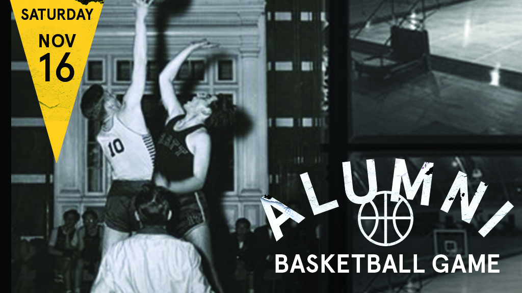 Alumni Baskeball Game Flyer, used in 2019