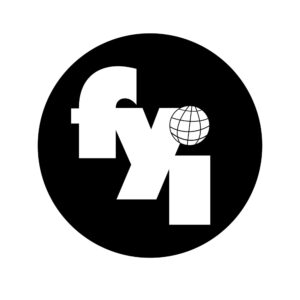 Logo for the First Year International students webinar. Letters F, Y and I with a globe for the point on the I.