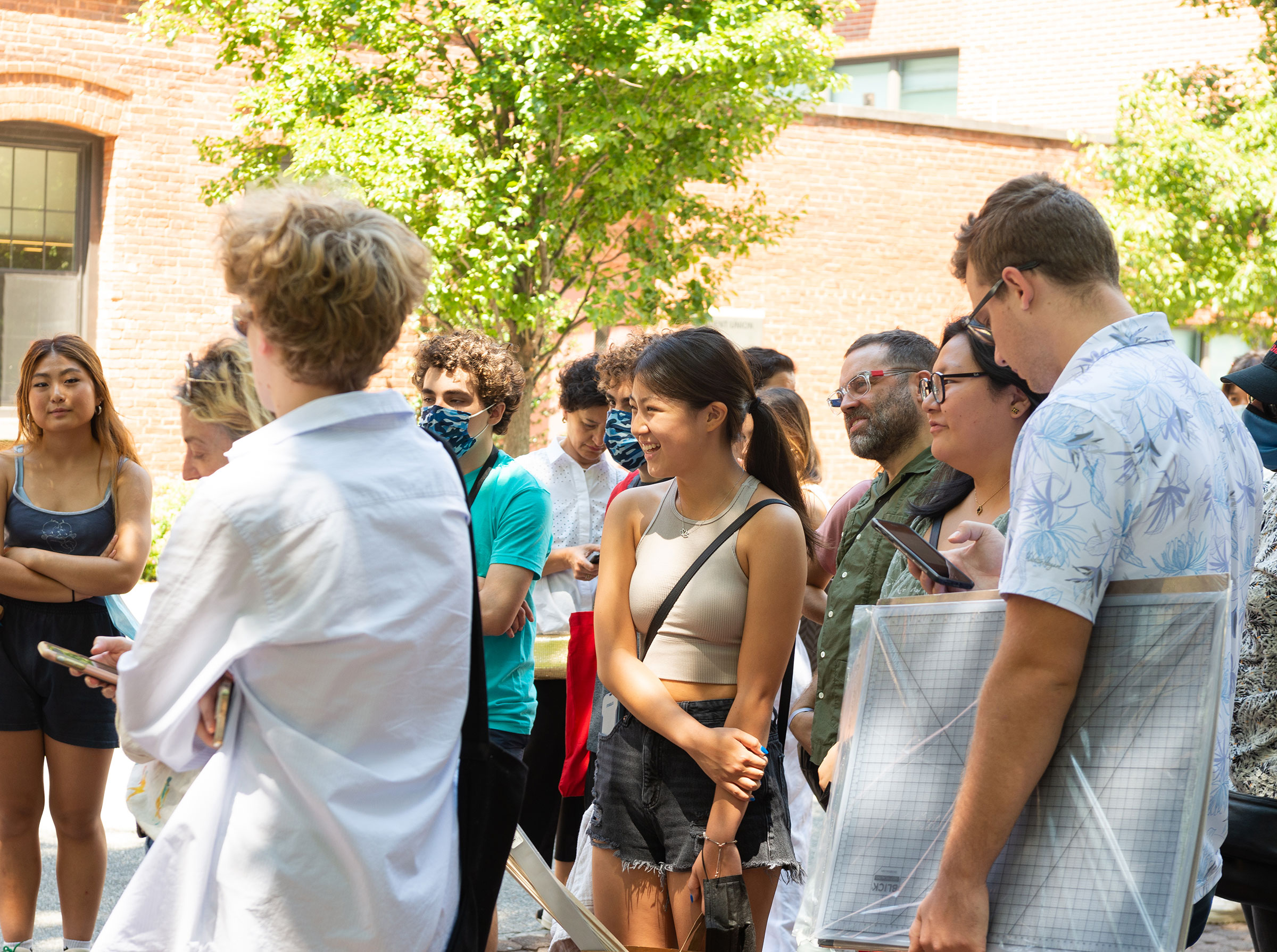 The 2022 PreCollege Orientation on the Brooklyn campus (photo by Fiona Veronique)