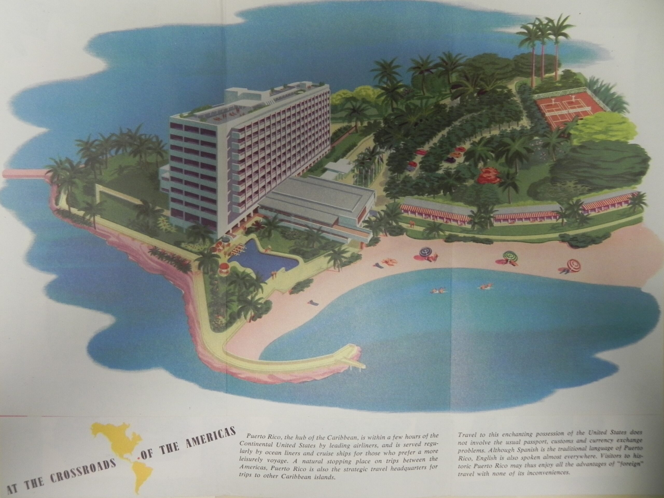image of Caribe Hilton in brochure.