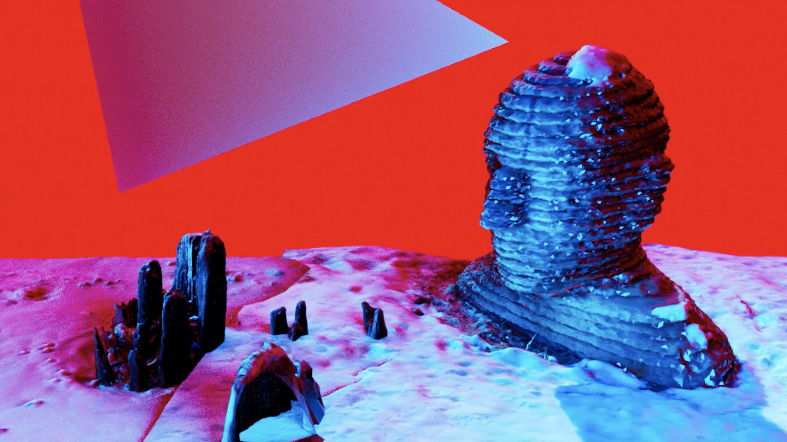 digital visualization of 3D scanned object.