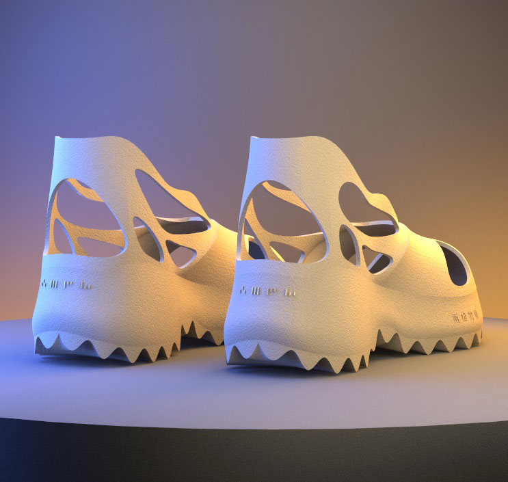 back view of the shoe design