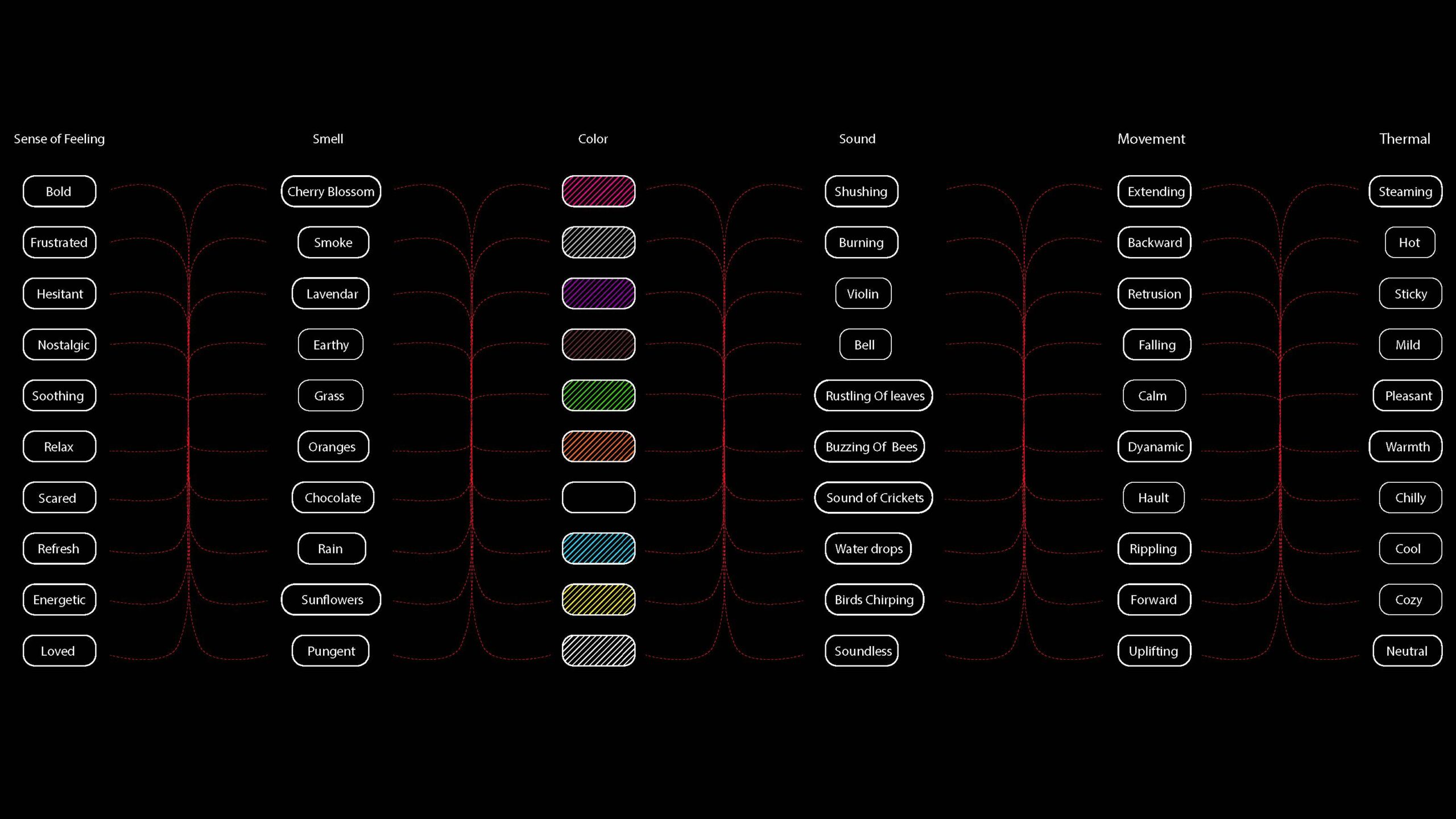 diagram of sensory cross-connections