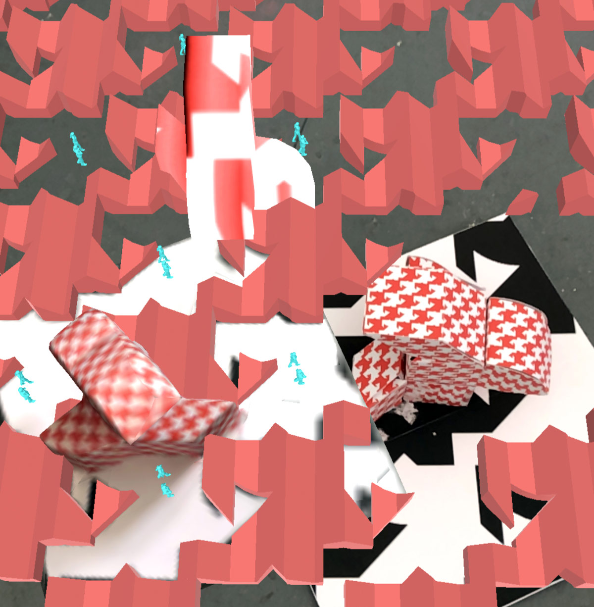 A mixed reality scene