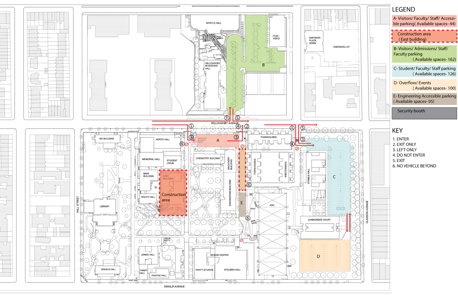 Prmc Map Parking and Permits - Pratt Institute