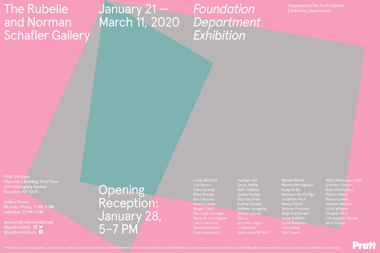 Poster for the Foundation Department Exhibition