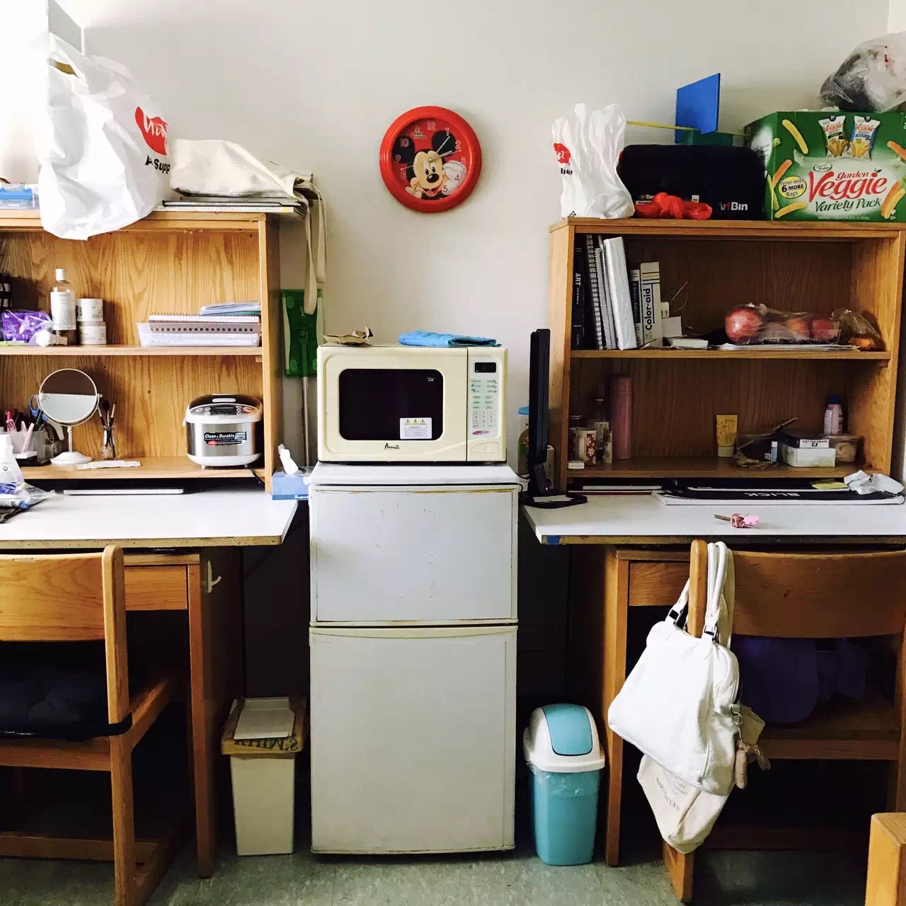 Leo J. Pantas Hall's doubles desks.