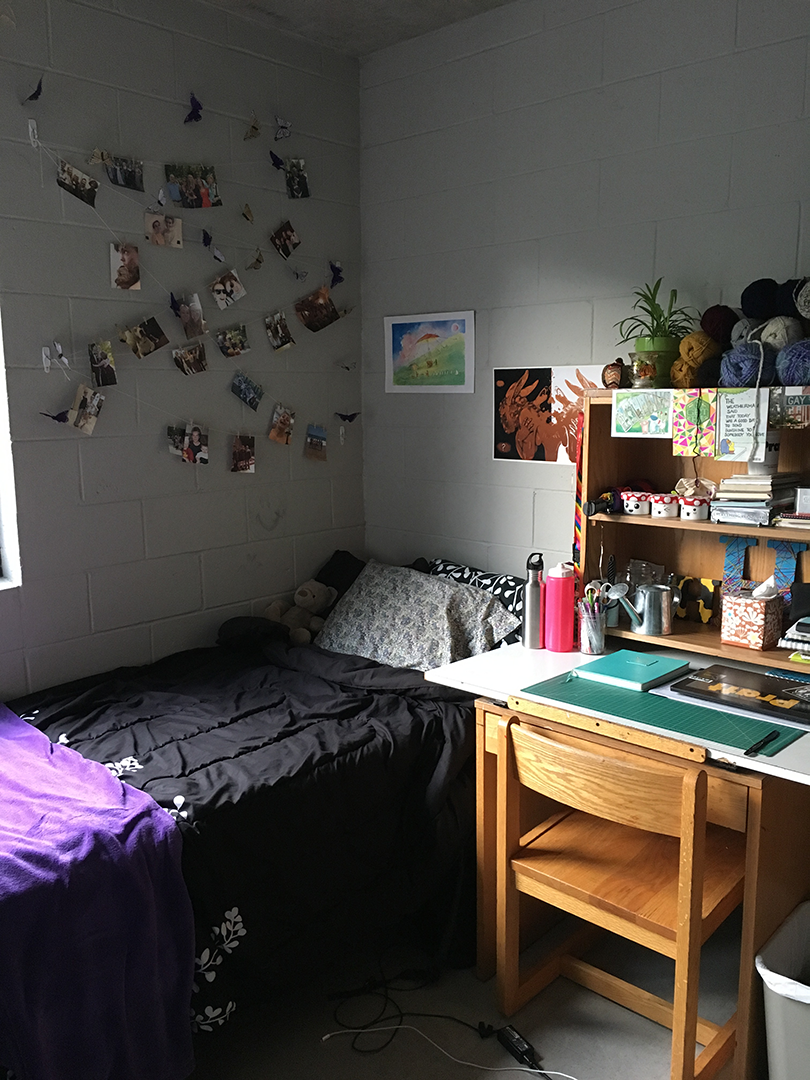 Stabile Hall's room.