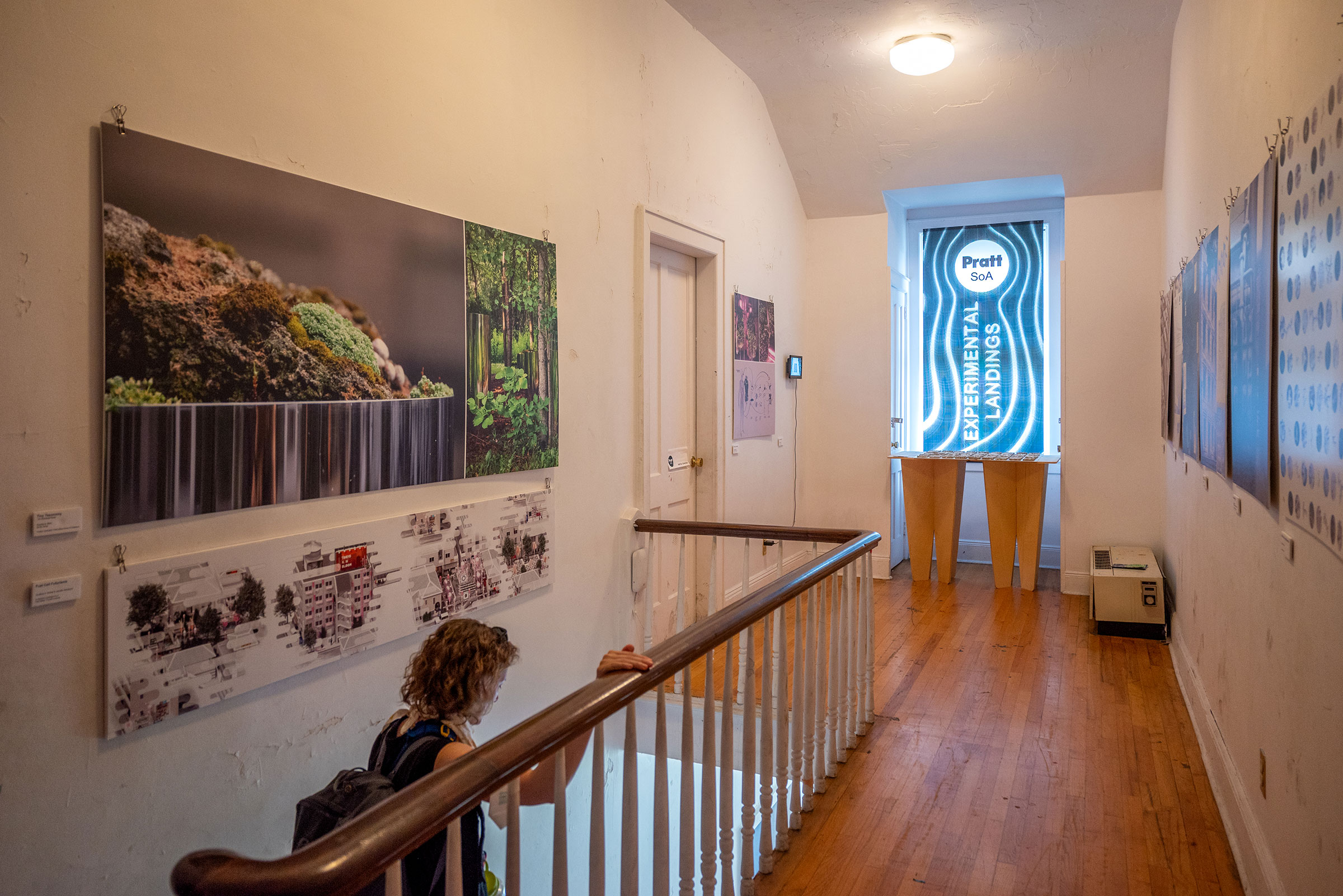 An image of the inside of the GAUD gallery on governors island.