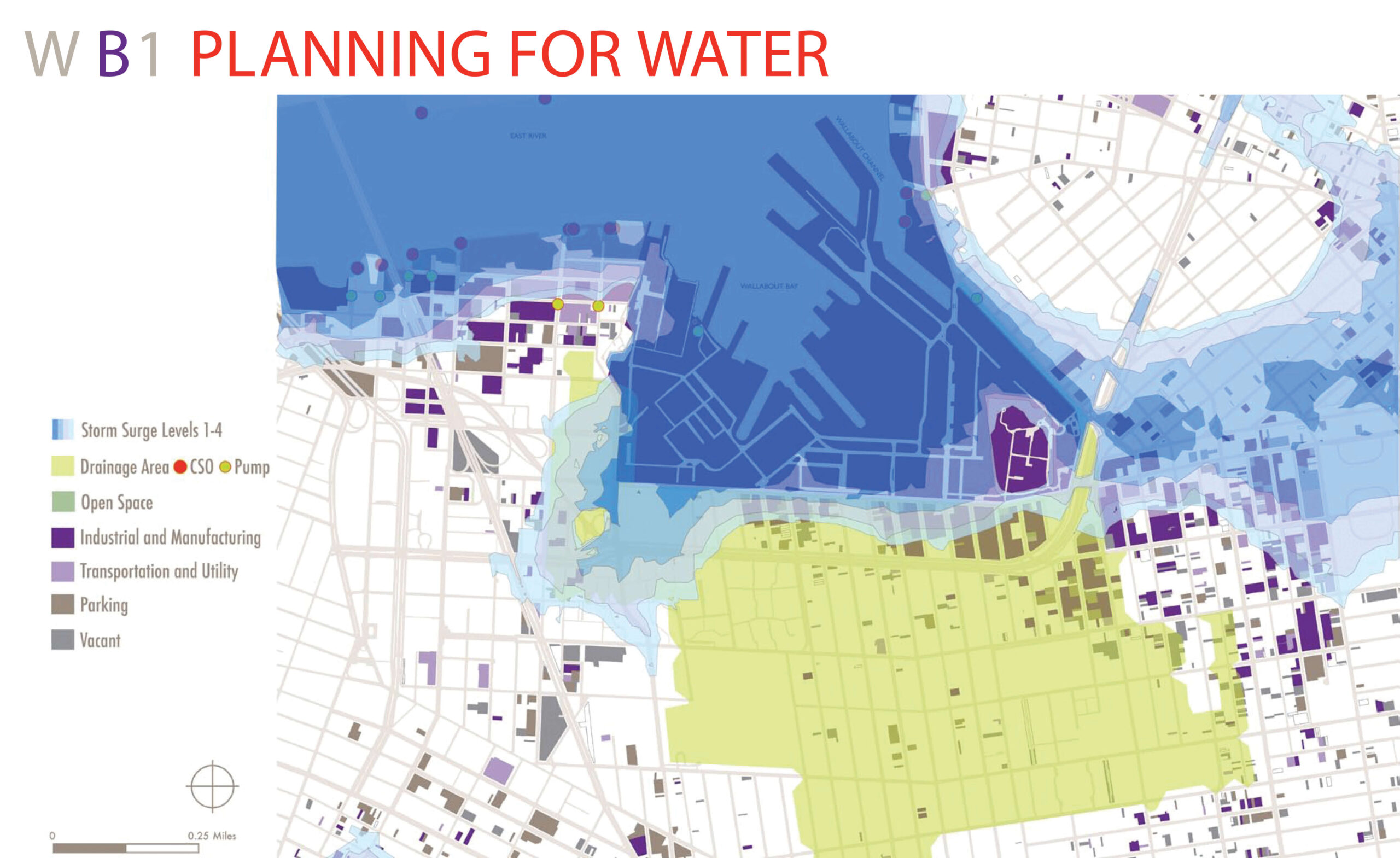 A construction plan for a coastal development.