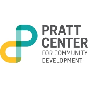 Logo with black text and grey background that reads