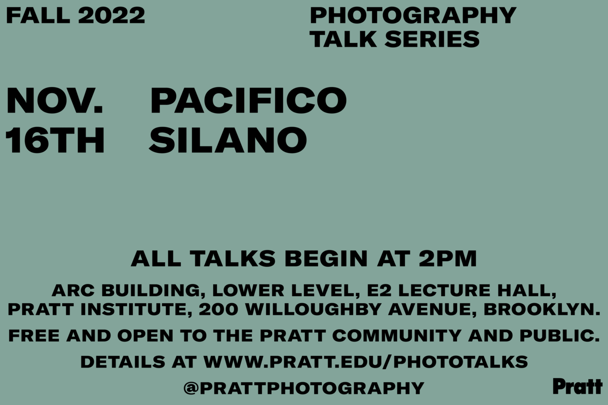 Poster for Pacifico Silano Photography Talk Series